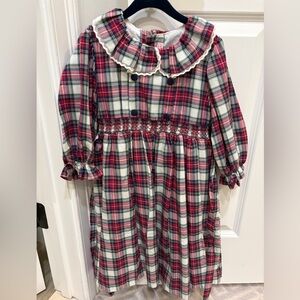 NWT La Coqueta Ivory Tartan Dress